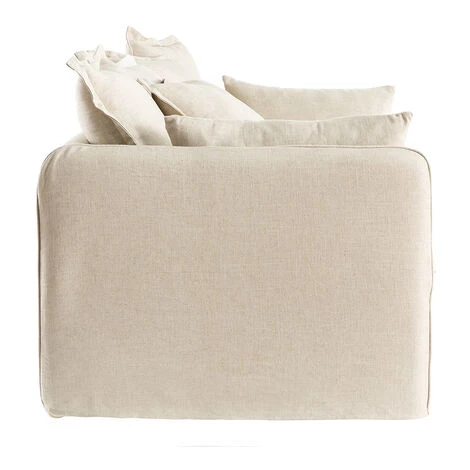 MILIBOO Canapé 3 Places Déhoussable En Lin Coloris Naturel MERLIN - Lin 5 MILIBOO Canapé 3 Places Déhoussable En Lin Coloris Naturel MERLIN - Lin – Image 3