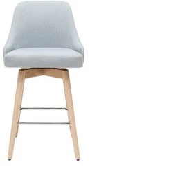 MILIBOO Tabourets De Bar Scandinaves Pivotants Gris Clair H65 Cm (lot De 2) HASTA - Gris Clair -France MILIBOO Soldes 2022 36333611 2