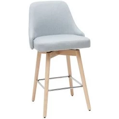 MILIBOO Tabourets De Bar Scandinaves Pivotants Gris Clair H65 Cm (lot De 2) HASTA - Gris Clair -France MILIBOO Soldes 2022 36333611 3