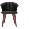 MILIBOO Chaise Design Noir Et Bois Foncé ALBIN - Noyer / Noir -France MILIBOO Soldes 2022 36333629 1