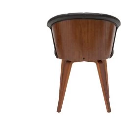 MILIBOO Chaise Design Noir Et Bois Foncé ALBIN - Noyer / Noir -France MILIBOO Soldes 2022 36333629 4