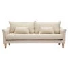 MILIBOO Canapé Scandinave 3 Places En Tissu Beige KATE - Beige Naturel -France MILIBOO Soldes 2022 36333638 1