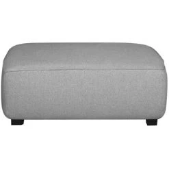 MILIBOO Pouf Module De Canapé En Tissu Gris Clair PLURIEL - Gris Perle