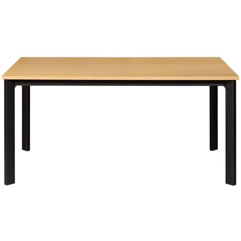 MILIBOO Table à Manger Extensible Placage Chêne Et Métal L162-232 Cm MEEVLA - Chêne Clair 3 MILIBOO Table à Manger Extensible Placage Chêne Et Métal L162-232 Cm MEEVLA - Chêne Clair