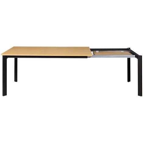 MILIBOO Table à Manger Extensible Placage Chêne Et Métal L162-232 Cm MEEVLA - Chêne Clair 5 MILIBOO Table à Manger Extensible Placage Chêne Et Métal L162-232 Cm MEEVLA - Chêne Clair – Image 3