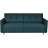 MILIBOO Canapé Convertible Scandinave 3 Places Avec Coffre Bleu Paon MIRA - Bleu Pétrole -France MILIBOO Soldes 2022 36333760 1