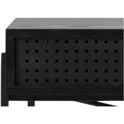 MILIBOO Bureau Industriel Avec Porte Perforée Bois Et Métal Noir L110 Cm MAO - Noir -France MILIBOO Soldes 2022 36333863 4