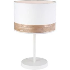 MILIBOO Lampe à Poser Blanc Et Bois NANI - Blanc