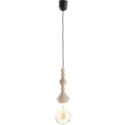 MILIBOO Suspension Boulier Avec Perles En Bois Massif AKOYA - Beige Naturel