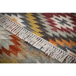 MILIBOO Tapis Kilim Tissé Main En Laine Et Coton 160 X 230 Cm CHEYENE - Multicolore -France MILIBOO Soldes 2022 36333944 4