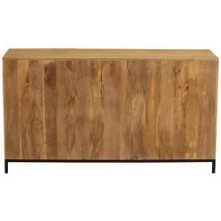 MILIBOO Buffet Industriel 3 Portes En Manguier Massif Et Métal YPSTER - Bois Clair / Noir 8 MILIBOO Buffet Industriel 3 Portes En Manguier Massif Et Métal YPSTER - Bois Clair / Noir -France MILIBOO Soldes 2022 36379947 3