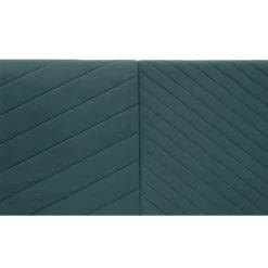 MILIBOO Tête De Lit Avec Motif Géométrique En Velours Bleu Paon L170 Cm RIGA - Bleu Canard Velours -France MILIBOO Soldes 2022 36597593 3