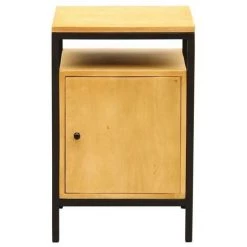 MILIBOO Caisson De Bureau En Manguier Et Métal Noir OPIUM - Naturel