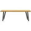 MILIBOO Banc Industriel En Manguier Et Métal Noir L130 Cm VIBES - Naturel -France MILIBOO Soldes 2022 36684431 1