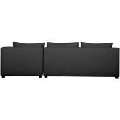 MILIBOO Canapé D'angle Droit Moderne Modulable Avec Chauffeuse Double Gris Anthracite PLURIEL - Gris Foncé -France MILIBOO Soldes 2022 36912909 4