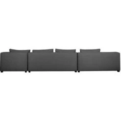 MILIBOO Canapé D'angle Modulable Grand Format 4 éléments Gris Foncé PLURIEL - Gris Anthracite Mat -France MILIBOO Soldes 2022 36912920 4