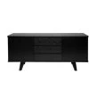 MILIBOO Buffet Vintage Noir Avec 2 Portes Et 3 Tiroirs L160 Cm FIFTIES - Noir -France MILIBOO Soldes 2022 37222225 1