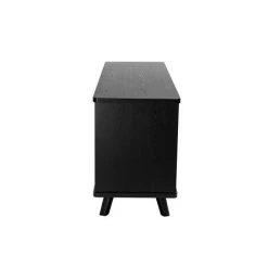 MILIBOO Buffet Vintage Noir Avec 2 Portes Et 3 Tiroirs L160 Cm FIFTIES - Noir -France MILIBOO Soldes 2022 37222225 4