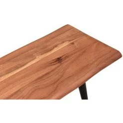 MILIBOO Banc Industriel En Acacia Et Métal Noir L145 Cm EDGE - Bois Clair / Noir -France MILIBOO Soldes 2022 37539039 4