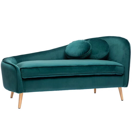 MILIBOO Méridienne En Velours Bleu Canard L160 Cm ICARE - Bleu Canard Velours 4 MILIBOO Méridienne En Velours Bleu Canard L160 Cm ICARE - Bleu Canard Velours – Image 2