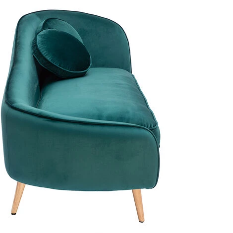 MILIBOO Méridienne En Velours Bleu Canard L160 Cm ICARE - Bleu Canard Velours 5 MILIBOO Méridienne En Velours Bleu Canard L160 Cm ICARE - Bleu Canard Velours – Image 3