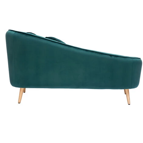 MILIBOO Méridienne En Velours Bleu Canard L160 Cm ICARE - Bleu Canard Velours 6 MILIBOO Méridienne En Velours Bleu Canard L160 Cm ICARE - Bleu Canard Velours – Image 4