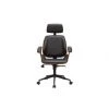 MILIBOO Fauteuil De Bureau De Direction Noir Et Bois Foncé MUSK - Noyer / Noir -France MILIBOO Soldes 2022 38382693 1