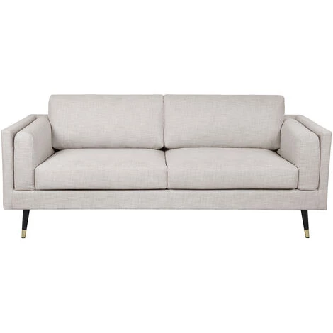MILIBOO Canapé Design 3 Places Tissu Chiné Beige Cappuccino STING - Beige Naturel 3 MILIBOO Canapé Design 3 Places Tissu Chiné Beige Cappuccino STING - Beige Naturel