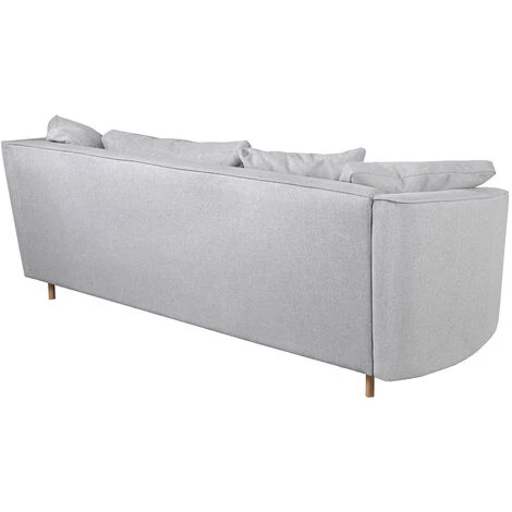 MILIBOO Canapé 3 Places Contemporain En Tissu Gris Clair SELECT - Gris Clair 6 MILIBOO Canapé 3 Places Contemporain En Tissu Gris Clair SELECT - Gris Clair – Image 4