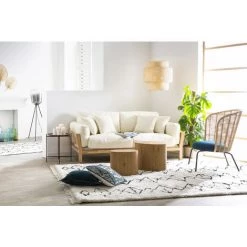 MILIBOO Tapis à Motifs Losanges 160 X 230 Cm ZITOUN - Ivoire -France MILIBOO Soldes 2022 40575298 5