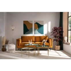 MILIBOO Tables Basses Gigognes Laquées Vert-cyan Et Vert (lot De 3) ZURIA - Vert Laqué -France MILIBOO Soldes 2022 40899357 5