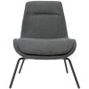 MILIBOO Fauteuil Design En Tissu Effet Velours Texturé Gris Foncé GILLY - Gris Foncé Velours -France MILIBOO Soldes 2022 41000762 1