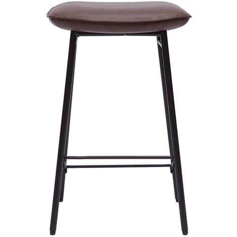 MILIBOO Tabourets De Bar Industriel Marron Foncé (lot De 2) DORY - Marron Foncé 4 MILIBOO Tabourets De Bar Industriel Marron Foncé (lot De 2) DORY - Marron Foncé – Image 2