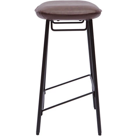 MILIBOO Tabourets De Bar Industriel Marron Foncé (lot De 2) DORY - Marron Foncé 6 MILIBOO Tabourets De Bar Industriel Marron Foncé (lot De 2) DORY - Marron Foncé – Image 4