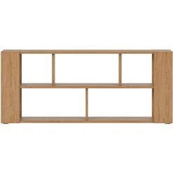 MILIBOO Bibliothèque Basse Design Finition Chêne L168 Cm MUSSO - Chêne Clair