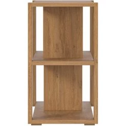 MILIBOO Bibliothèque Basse Design Finition Chêne L168 Cm MUSSO - Chêne Clair -France MILIBOO Soldes 2022 41000803 3