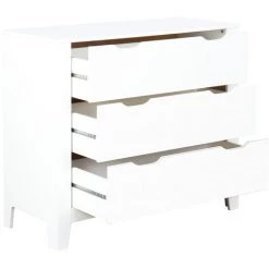 MILIBOO Commode Enfant Scandinave Blanche Avec 3 Tiroirs MOLENE - Blanc -France MILIBOO Soldes 2022 41316342 3