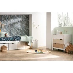 MILIBOO Commode Enfant Scandinave Blanche Avec 3 Tiroirs MOLENE - Blanc -France MILIBOO Soldes 2022 41316342 4