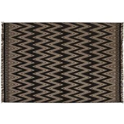 MILIBOO Tapis Chevrons Noir 200 X 290 Cm MISSO - Noir Carbone