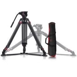 Miliboo MTT609A Photographie Professionnelle Support De Trepied A 3 Sections En Alliage D'aluminium Avec Tete De Bol Hydraulique A Fluide Panoramique A 360 ° Max. Hauteur 170 Cm/ 5,6 Pi Capacite De Charge 15 Kg Pour Camescopes Canon Nikon Sony DSLR -France MILIBOO Soldes 2022 42186844 4