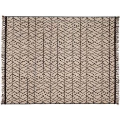 MILIBOO Tapis Moderne Naturel Avec Motif Graphique Noir 120 X 170 Cm ETNICA - Beige Naturel