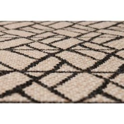 MILIBOO Tapis Moderne Naturel Avec Motif Graphique Noir 120 X 170 Cm ETNICA - Beige Naturel -France MILIBOO Soldes 2022 43674296 3