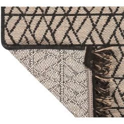 MILIBOO Tapis Moderne Naturel Avec Motif Graphique Noir 120 X 170 Cm ETNICA - Beige Naturel -France MILIBOO Soldes 2022 43674296 4