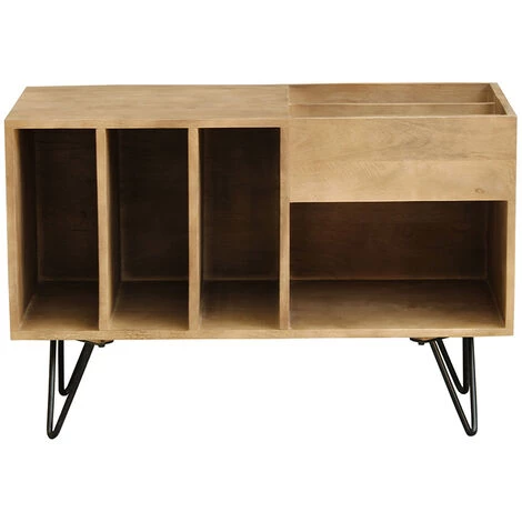 MILIBOO Buffet De Rangement Vinyles Manguier Et Métal L90 Cm BOOGIE - Bronze 3 MILIBOO Buffet De Rangement Vinyles Manguier Et Métal L90 Cm BOOGIE - Bronze