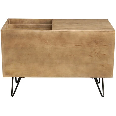 MILIBOO Buffet De Rangement Vinyles Manguier Et Métal L90 Cm BOOGIE - Bronze 5 MILIBOO Buffet De Rangement Vinyles Manguier Et Métal L90 Cm BOOGIE - Bronze – Image 3