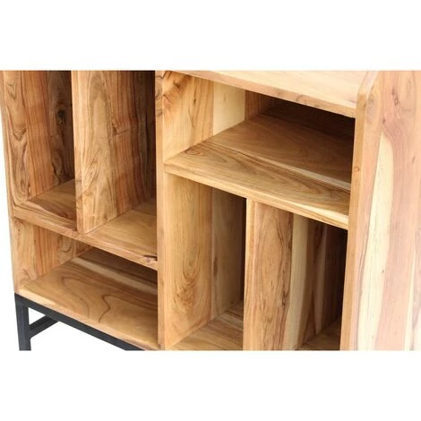 MILIBOO Buffet De Rangement Vinyles En Acacia Et Métal BLUES - Bois Brut 6 MILIBOO Buffet De Rangement Vinyles En Acacia Et Métal BLUES - Bois Brut – Image 4