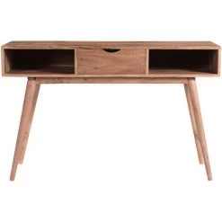 MILIBOO Console Avec Tiroir En Acacia Massif L120 Cm GLADY - Bois Brut