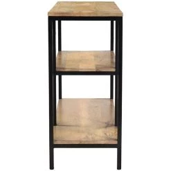 MILIBOO Console Industrielle En Manguier Massif Et Métal L100 Cm MERYN - Bois Clair / Noir 8 MILIBOO Console Industrielle En Manguier Massif Et Métal L100 Cm MERYN - Bois Clair / Noir -France MILIBOO Soldes 2022 44051606 3