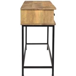 MILIBOO Console 3 Tiroirs Manguier Massif Et Métal L120 Cm AROK - Bois Clair / Noir 9 MILIBOO Console 3 Tiroirs Manguier Massif Et Métal L120 Cm AROK - Bois Clair / Noir -France MILIBOO Soldes 2022 44051620 3