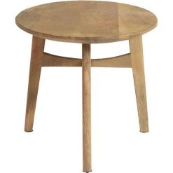 MILIBOO Table Basse Ovale En Manguier Massif Clair L100 Cm PALEY - Marron Clair -France MILIBOO Soldes 2022 44051624 3